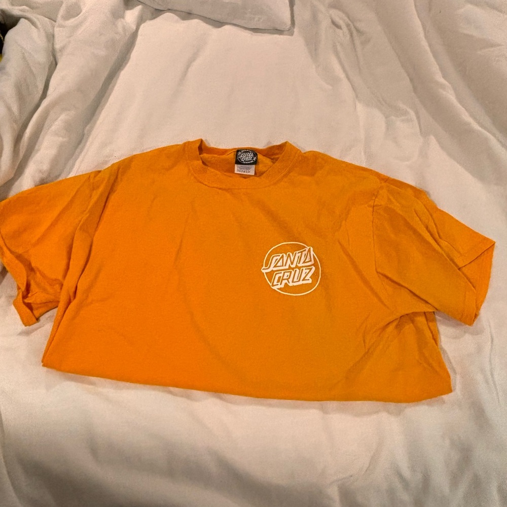 Orange Santa Cruz shirt